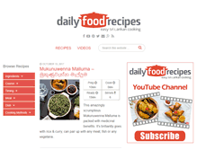 Tablet Screenshot of dailyfoodrecipes.com